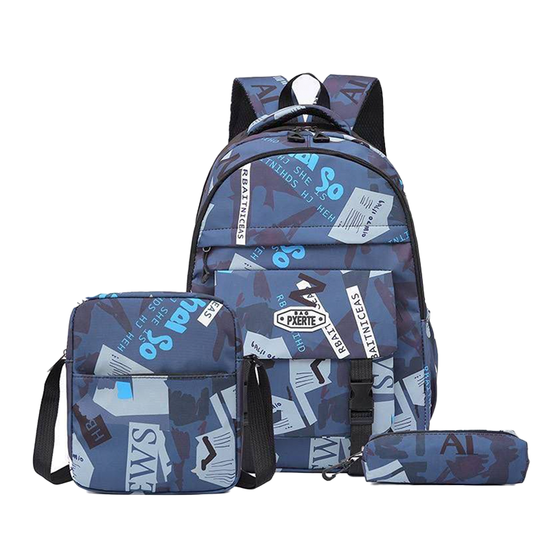 Sac à Dos d'École Étanche, Cartable de Voyage pour Ordinateur Portable SR
