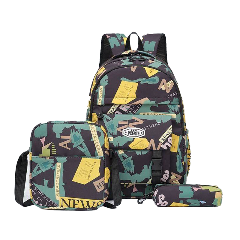 Sac à Dos d'École Étanche, Cartable de Voyage pour Ordinateur Portable SR