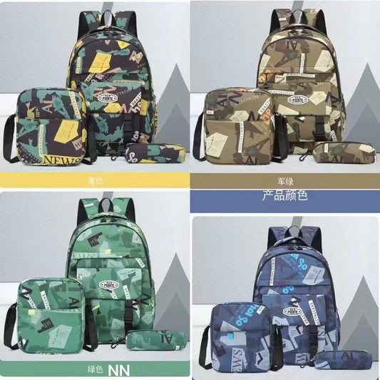 Sac à Dos d'École Étanche, Cartable de Voyage pour Ordinateur Portable SR