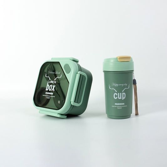 Boîte Déjeuner Enfant avec Gourde – Étanche & Sans BPA