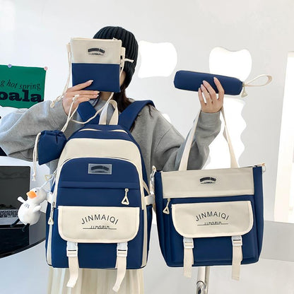 Cartable cinq pièces sac à dos grande capacité
