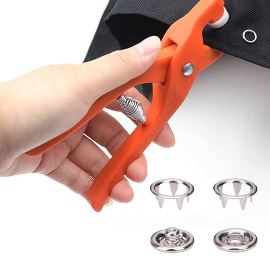 Lot de 200 boutons-pression en métal inox pour jeans, vêtements et loisirs créatifs