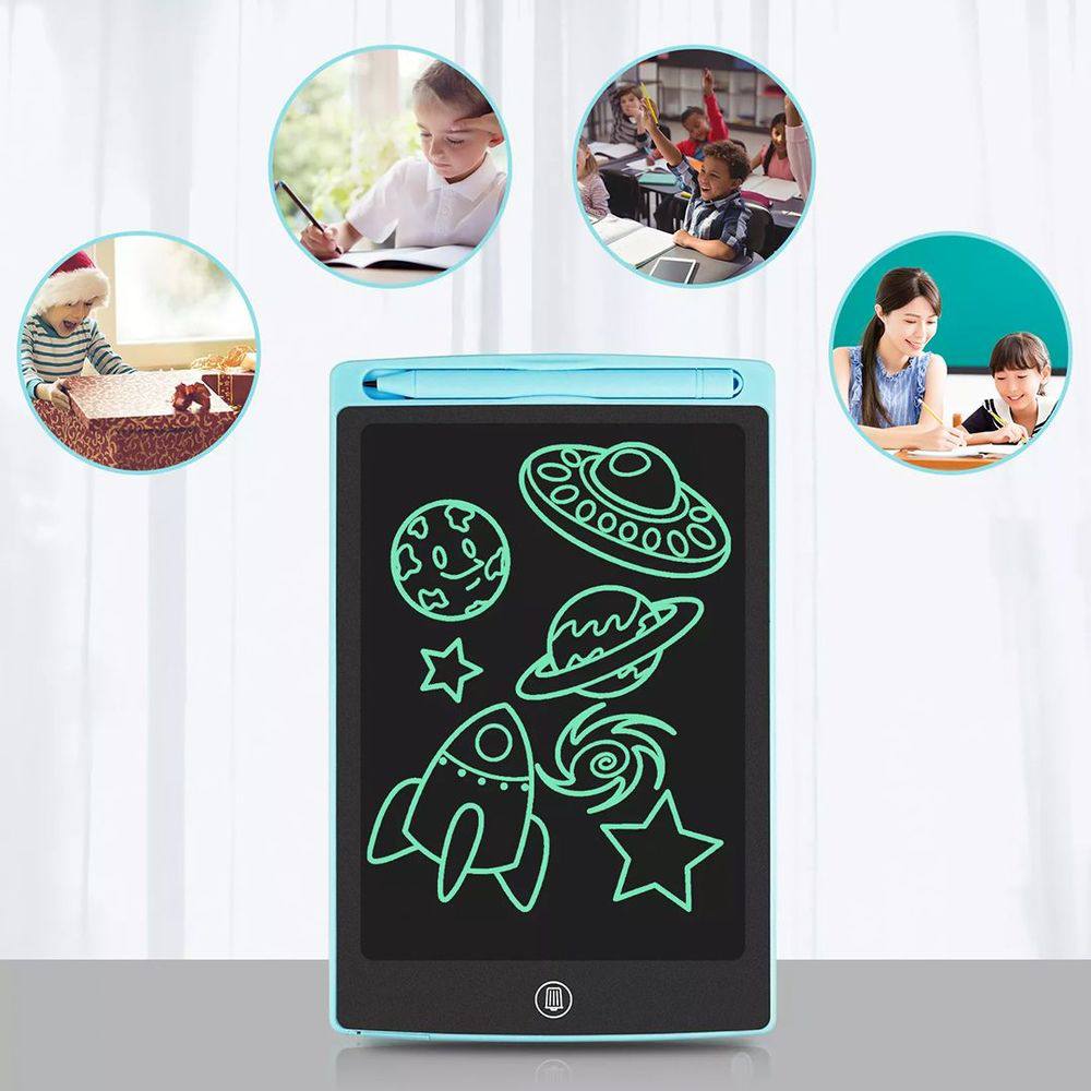 Grande tablette LCD 12" réutilisable pour enfants, dessin et écriture effaçables, jouet éducatif portable