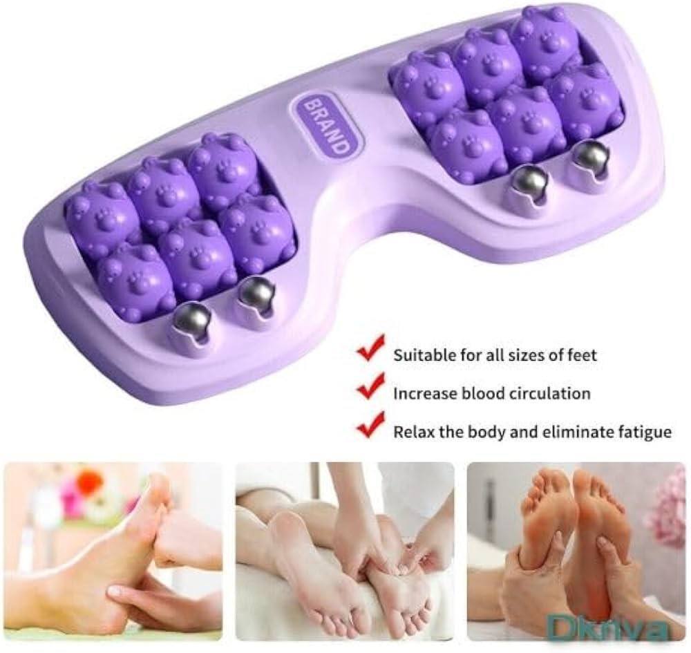 Masseur de pieds avec 12 boules et 4 perles magnétiques pour réflexologie, thérapie d'acupuncture