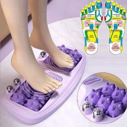 Masseur de pieds avec 12 boules et 4 perles magnétiques pour réflexologie, thérapie d'acupuncture