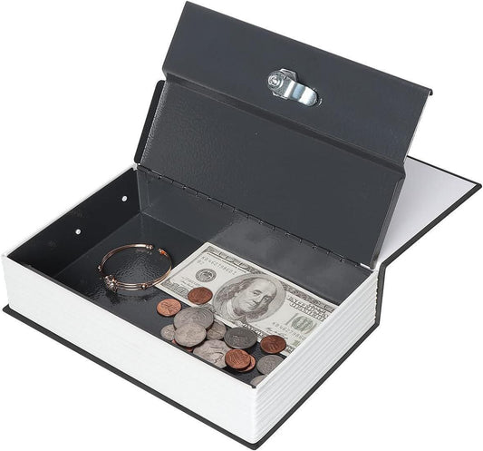 Coffre-fort en forme de livre, Cachez vos objets de valeur pièces de monnaie, billets, bijoux...