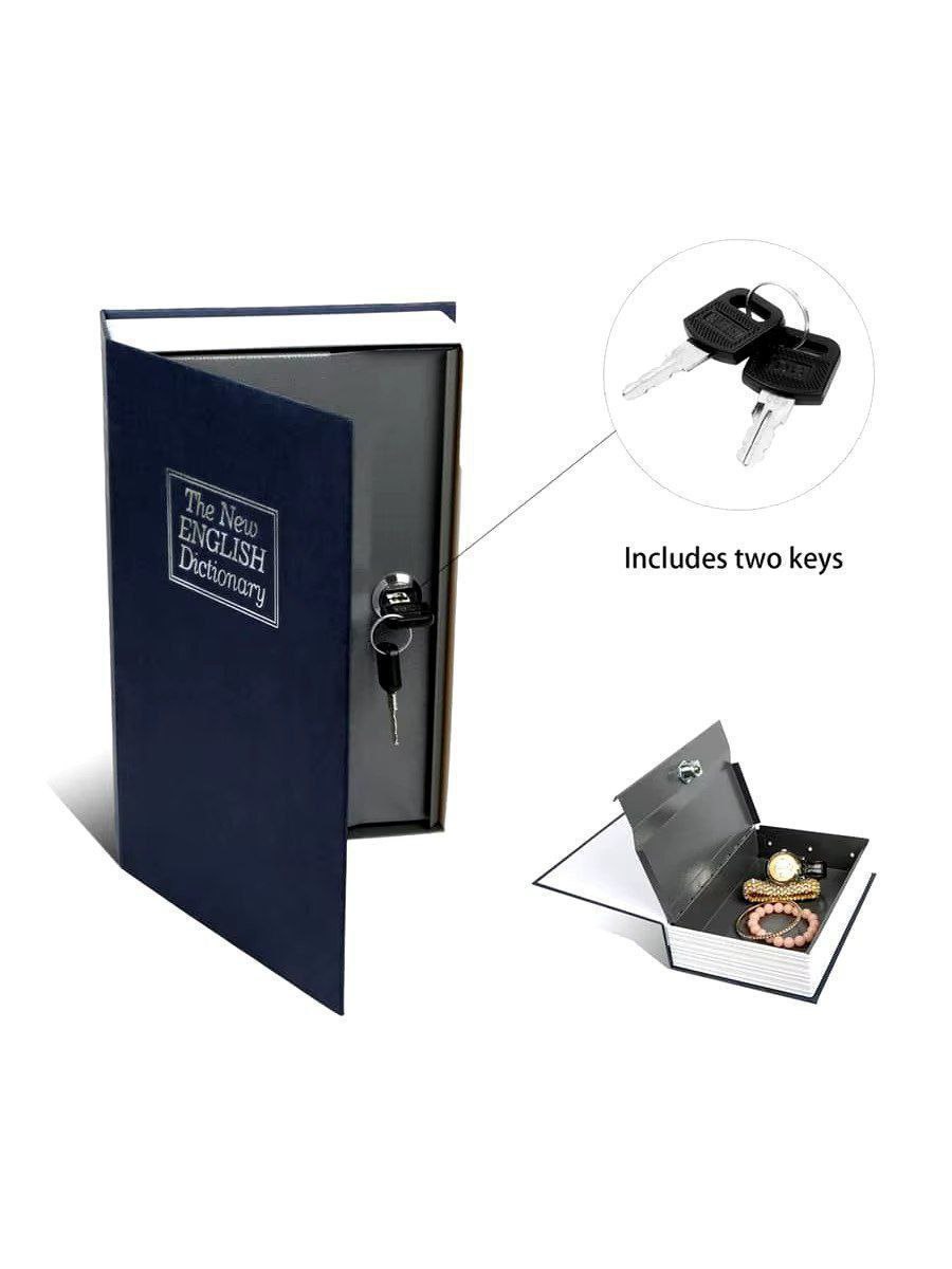 Coffre-fort en forme de livre, Cachez vos objets de valeur pièces de monnaie, billets, bijoux...