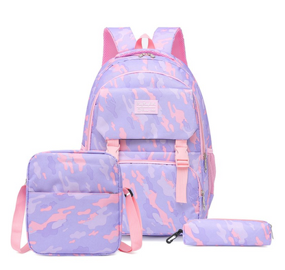 Ensemble Sac à Dos Camouflage 3 Pièces