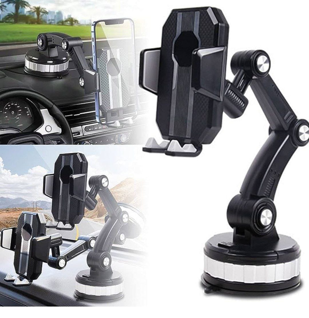 Support de téléphone réglable pour voiture, support universel pour pare-brise.