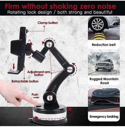 Support de téléphone réglable pour voiture, support universel pour pare-brise.
