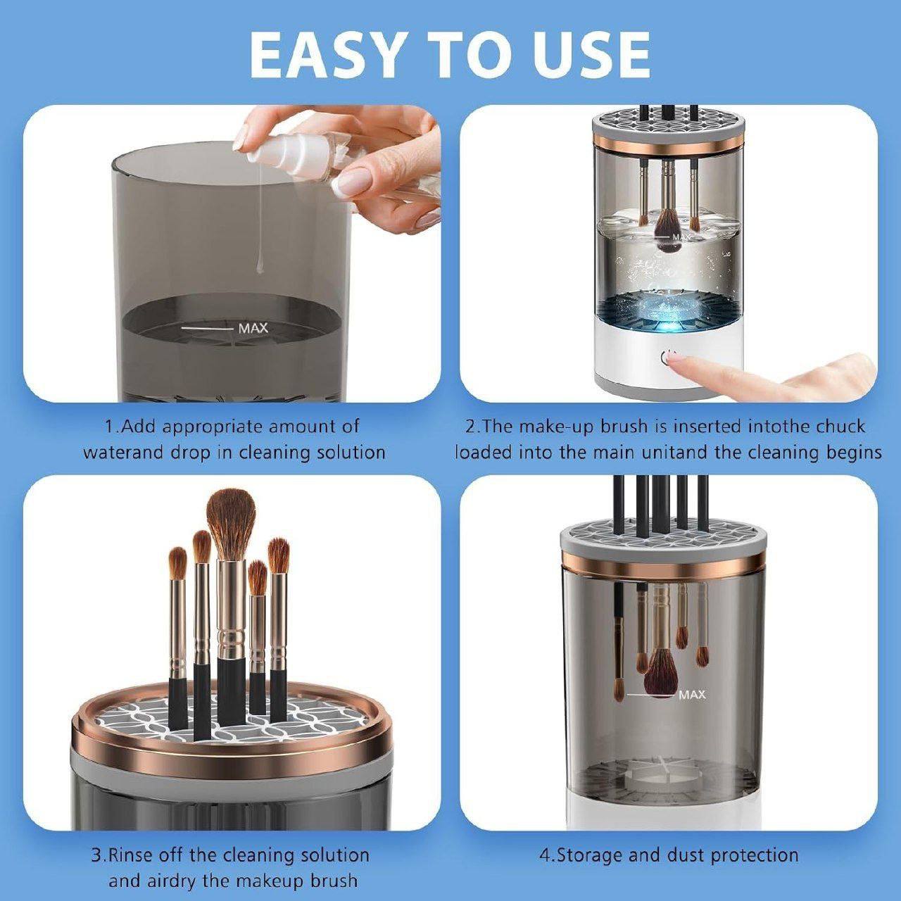 Machine de Nettoyage de Brosse de Maquillage