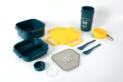 Boîte Déjeuner Enfant avec Gourde – Étanche & Sans BPA
