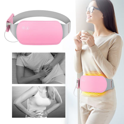 Menstrual Heating Pad Warm Palace Waist Belt Relieve Pain Hot Compress Massager