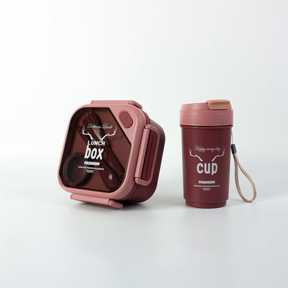 Boîte Déjeuner Enfant avec Gourde – Étanche & Sans BPA